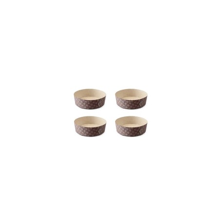 Molde Pastel Desechable 4pz Indeformable Reciclable Ibili